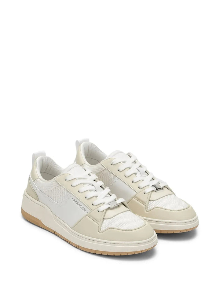Ferragamo Leather-Panelled Sneakers