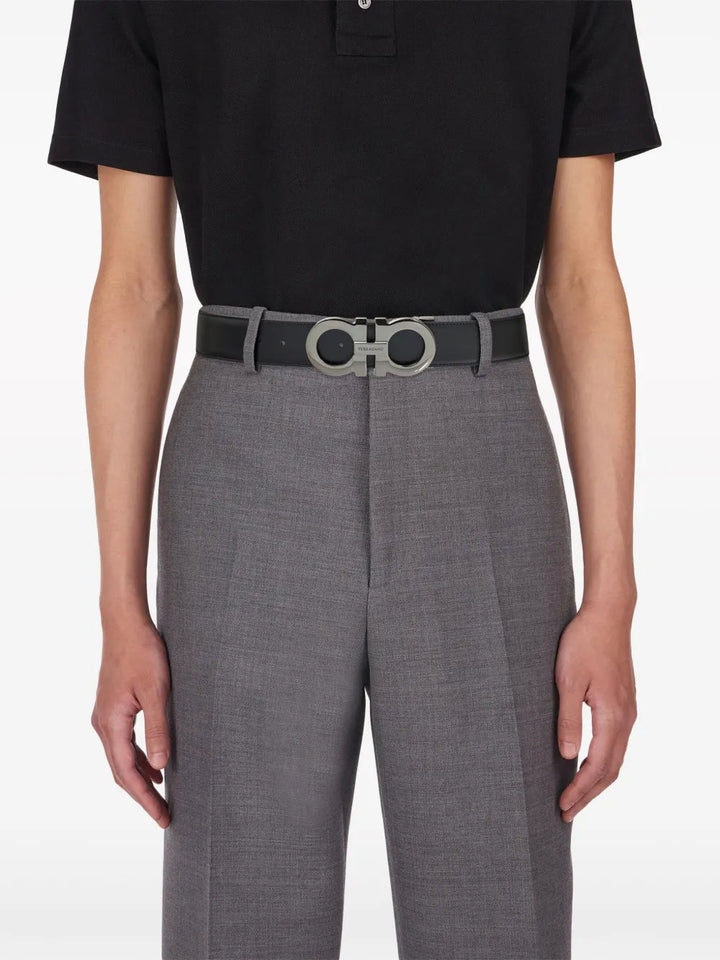 Ferragamo Gancini Reversible Leather Belt
