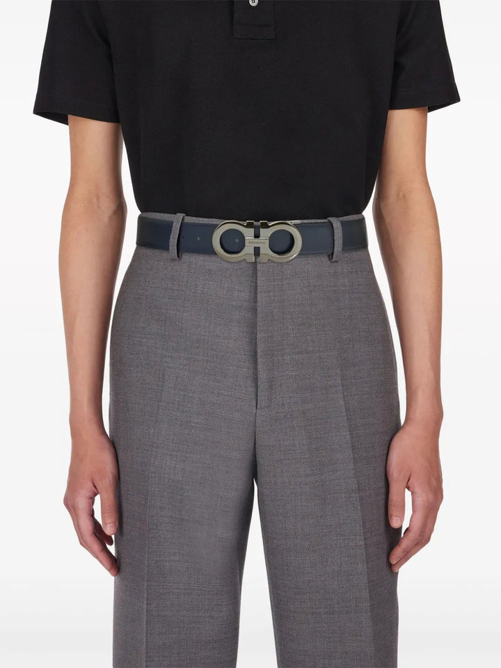 Ferragamo Gancini Reversible Leather Belt