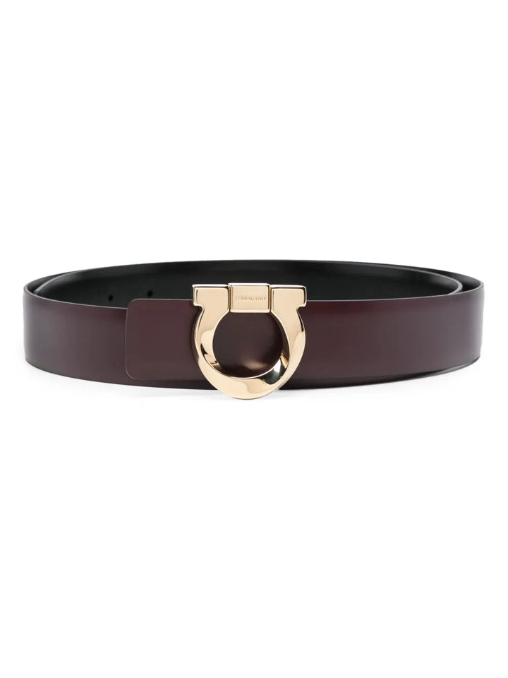 Ferragamo Gancini Leather Belt