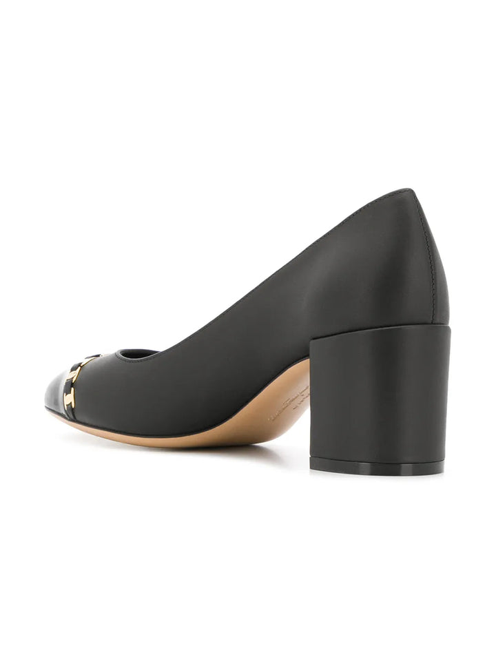 Ferragamo 60Mm Vara-Chain Pumps
