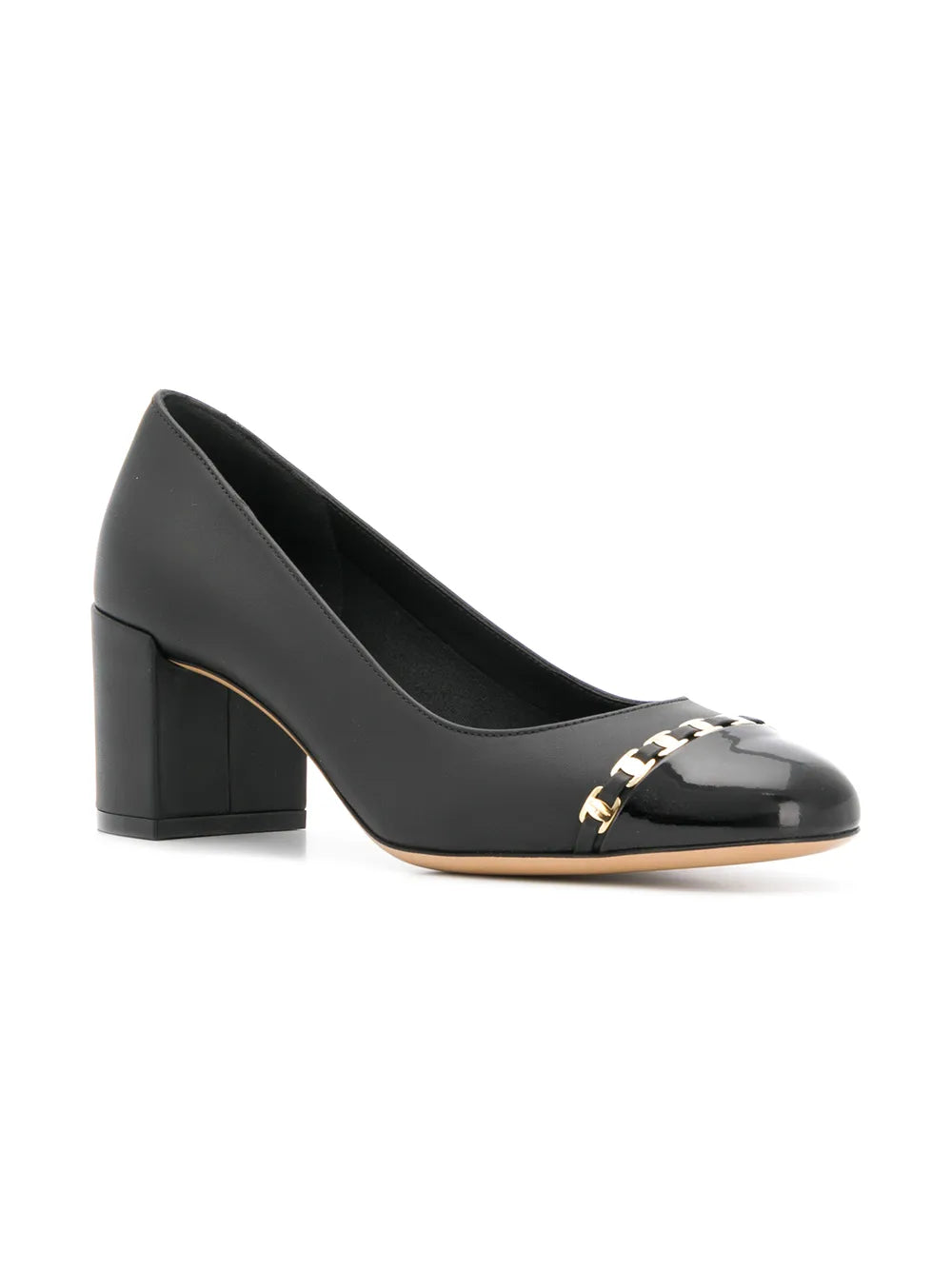 Ferragamo 60Mm Vara-Chain Pumps