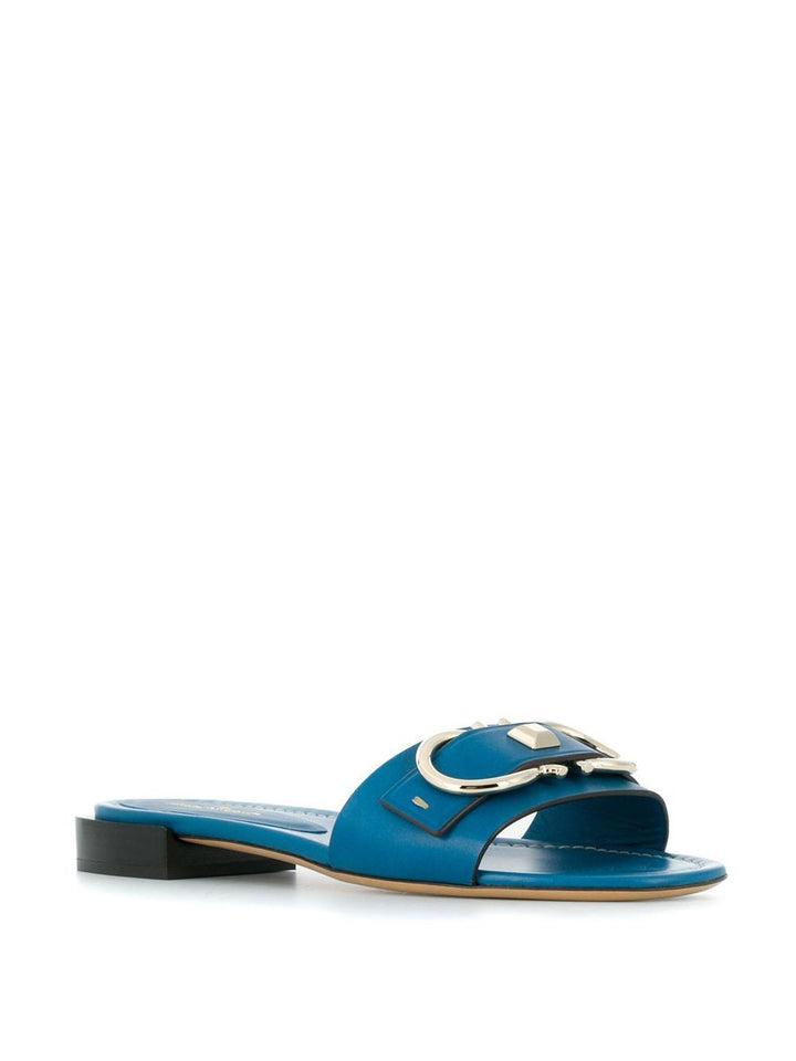 Ferragamo Gancini Slide Sandals
