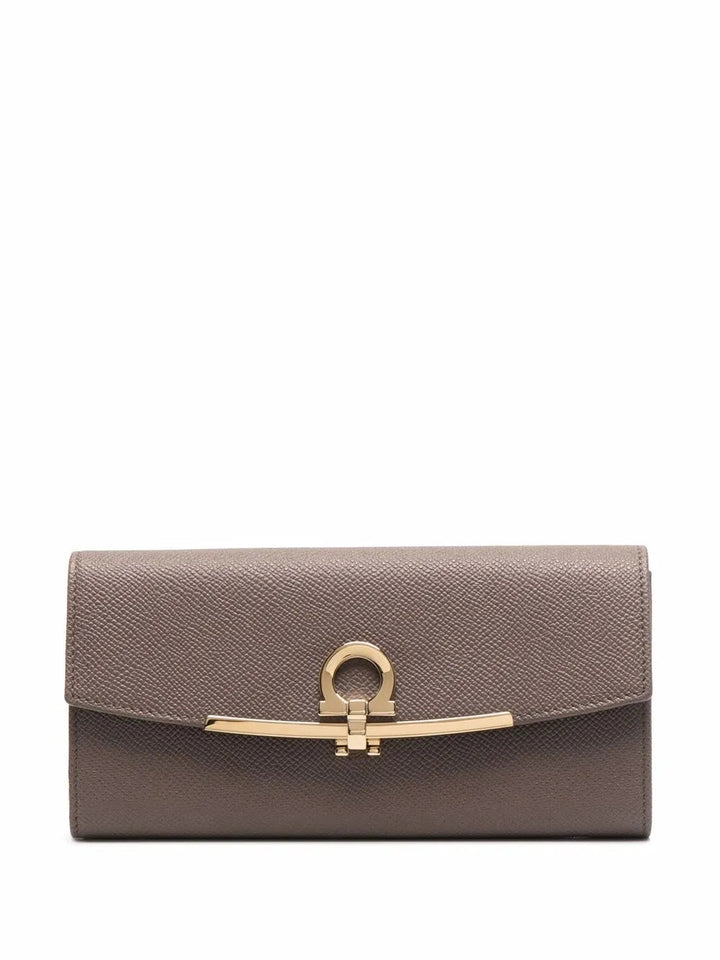 Ferragamo Gancino Clip Leather Wallet