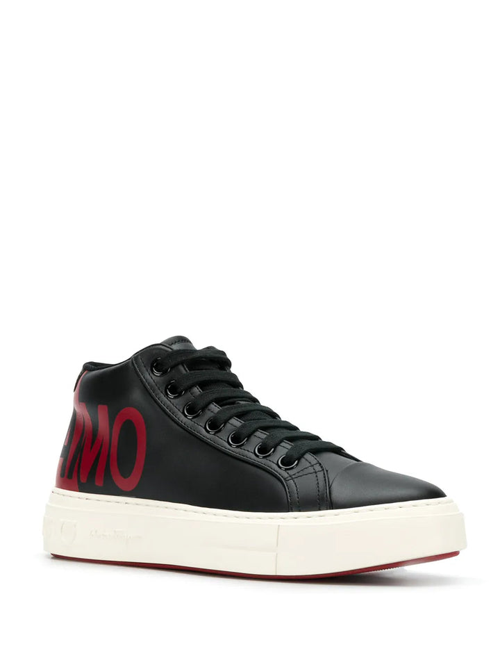 Ferragamo Logo Print Sneakers