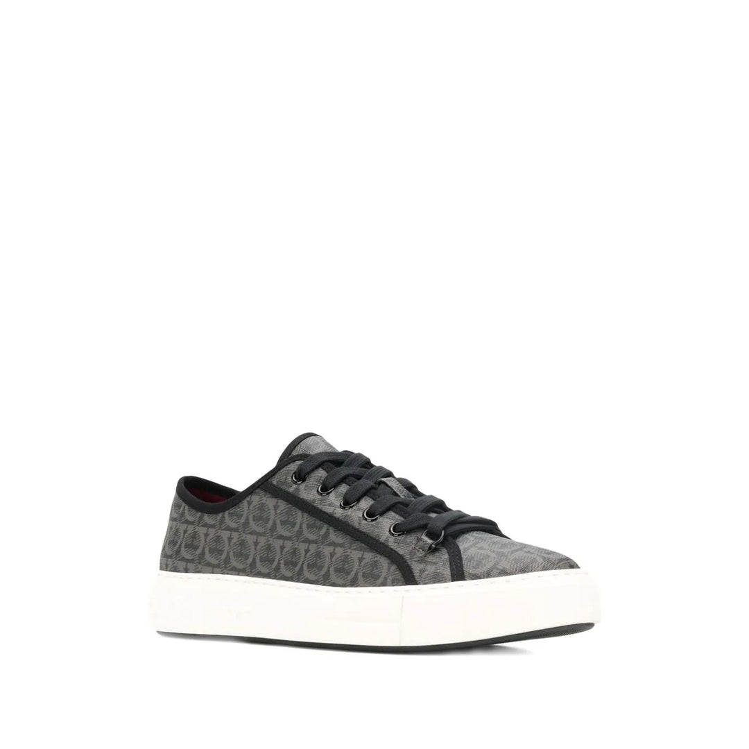 Ferragamo Anson Gancini Print Sneakers