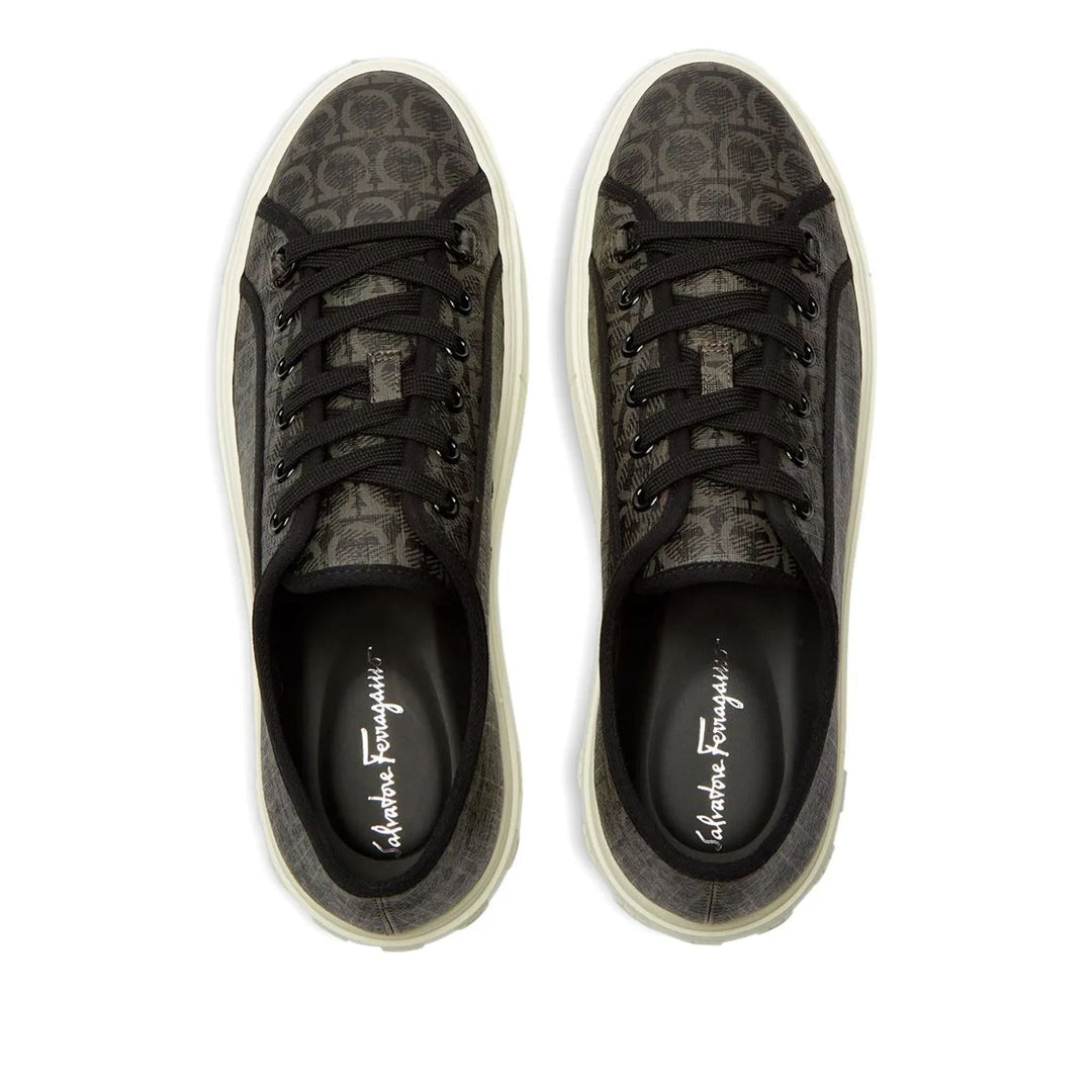 Ferragamo Anson Gancini Print Sneakers