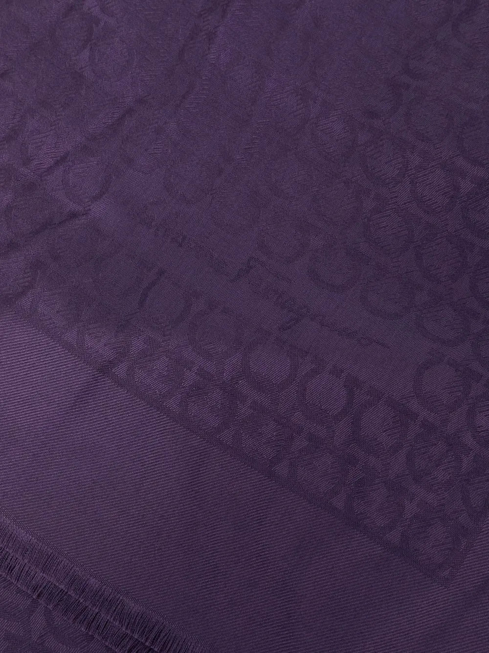 Ferragamo Monogram-Print Knitted Scarf