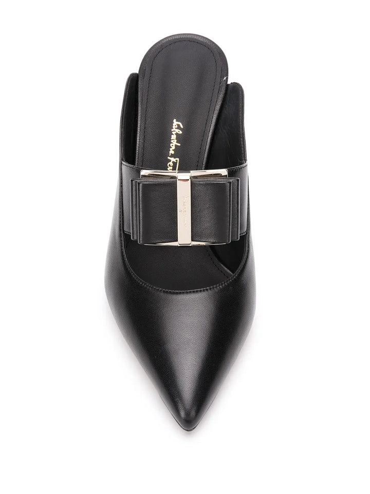 Ferragamo Vara Bow 80Mm Mules