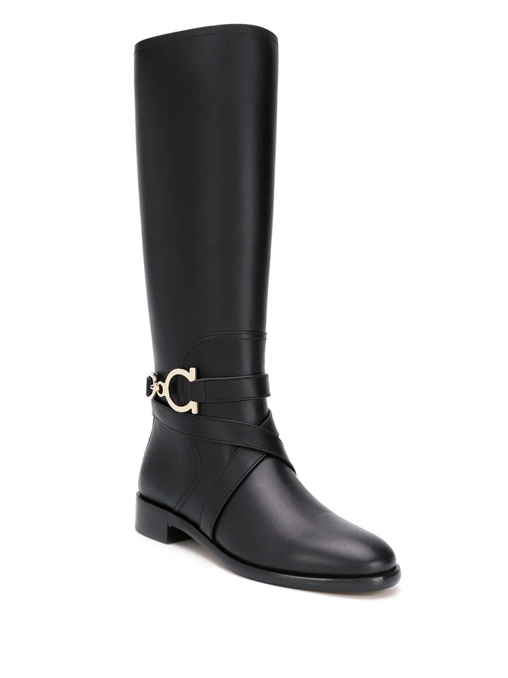Ferragamo Gancini Knee-High Boots 01Q711726392