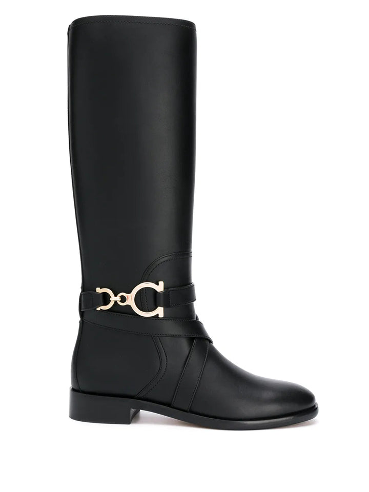 Ferragamo Gancini Knee-High Boots 01Q711726392