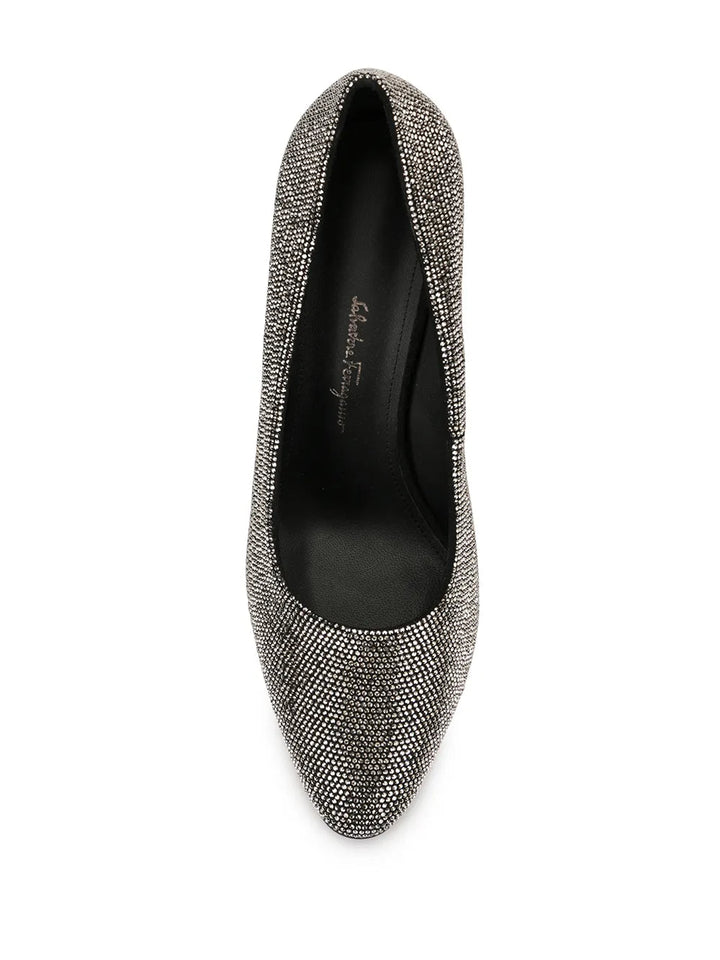 Ferragamo Crystal-Embellished Pumps