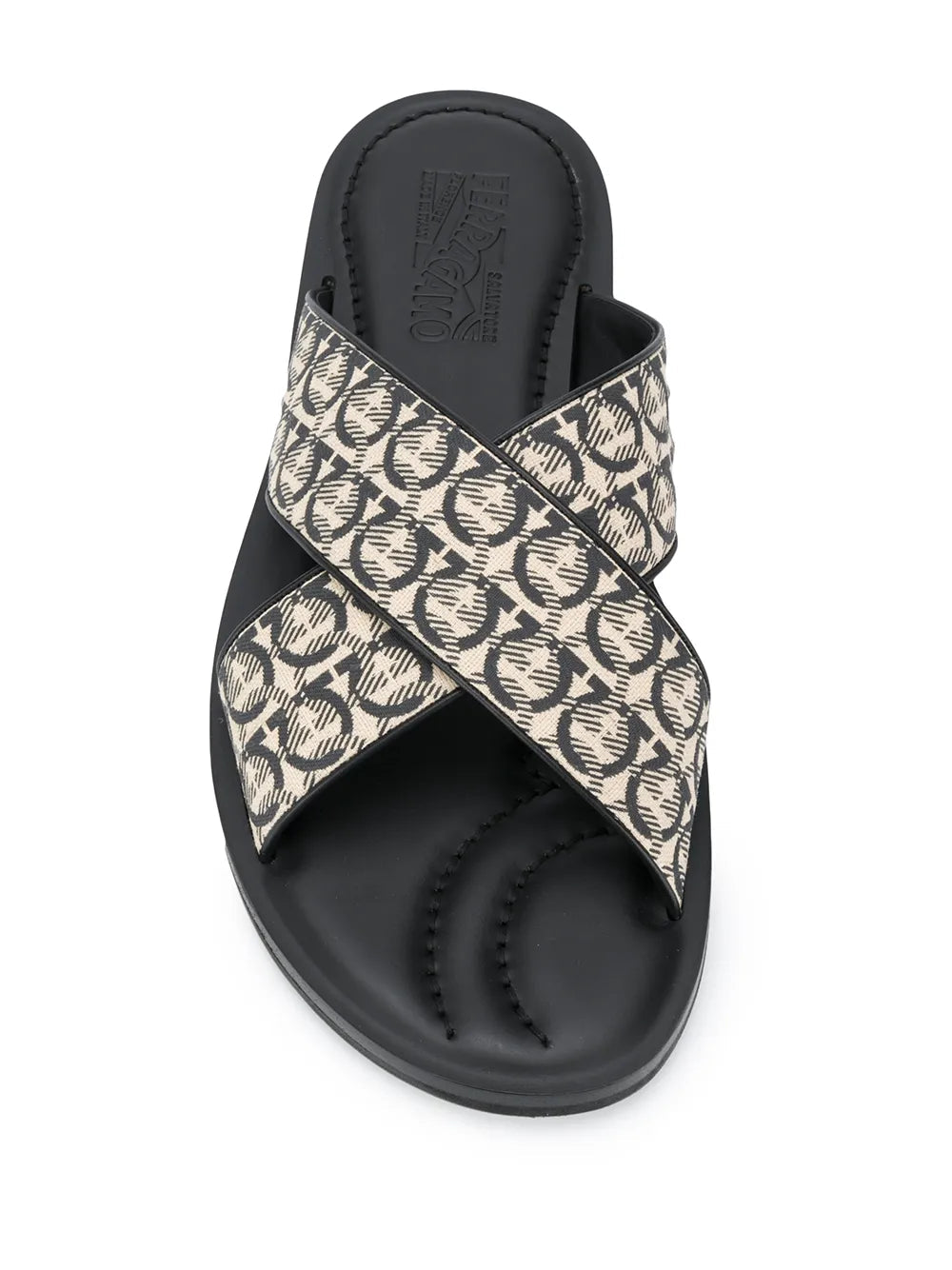 Ferragamo Gancini Printed Pool Slides