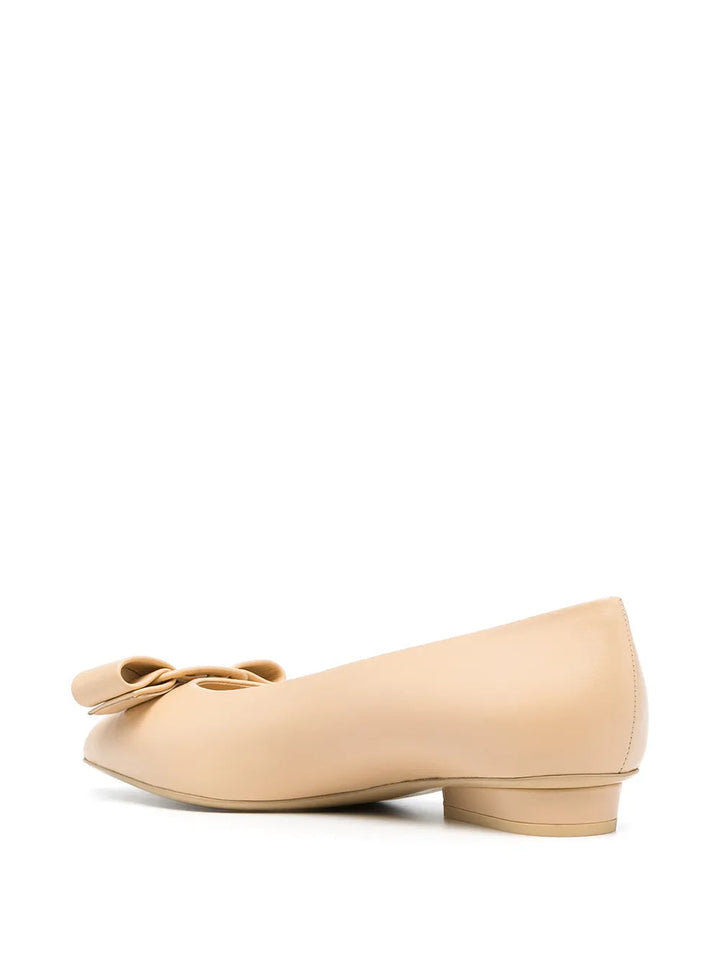 Ferragamo Viva Ballerina Shoes in NEUTRALS