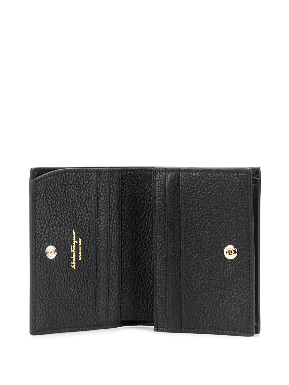 Ferragamo Embossed Gancini Motif Grainy Wallet