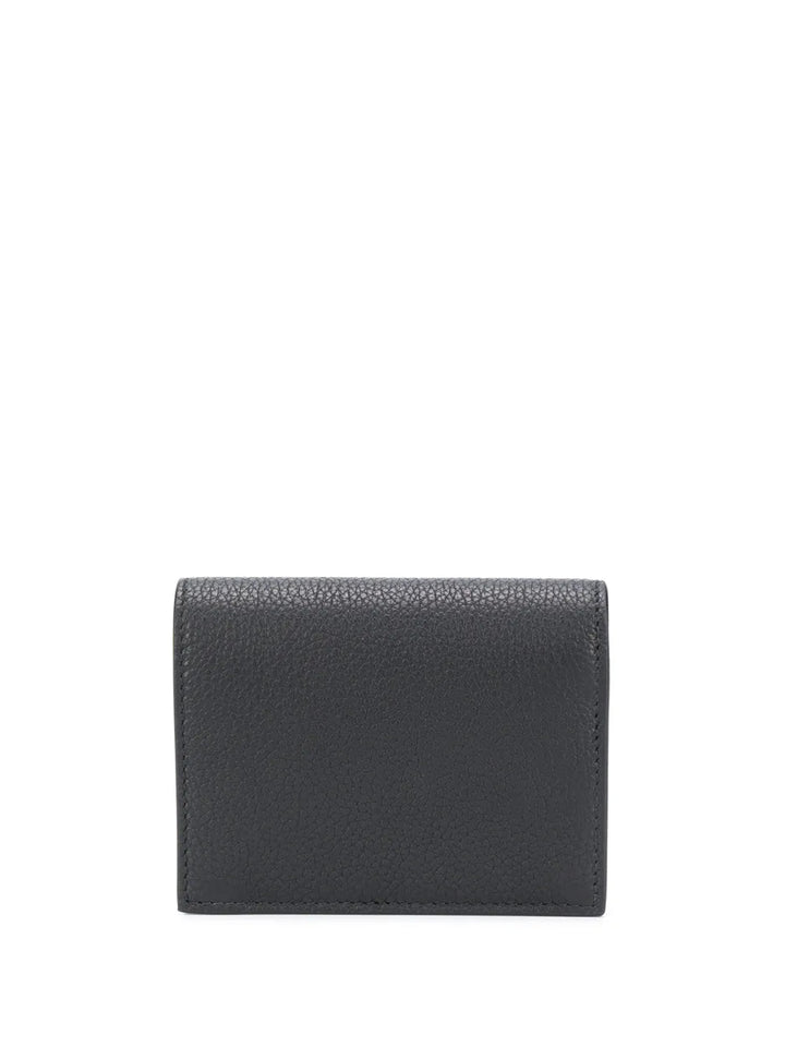Ferragamo Embossed Gancini Motif Grainy Wallet
