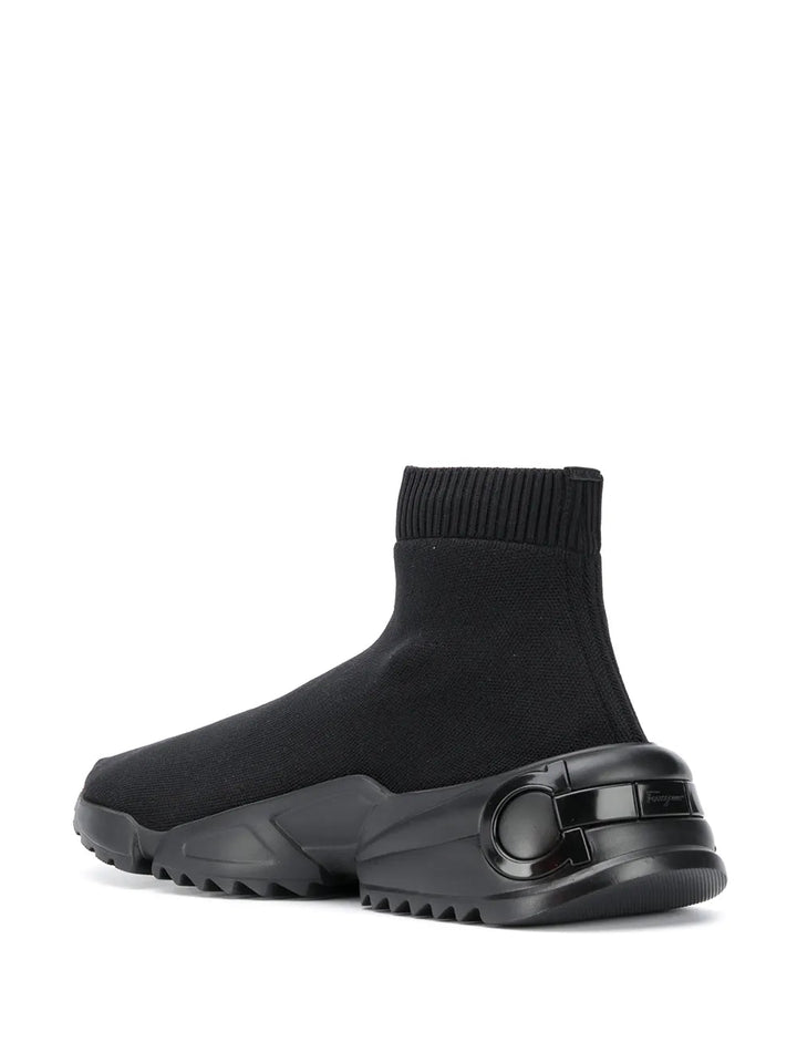 Ferragamo Stretch-Knit Sneakers