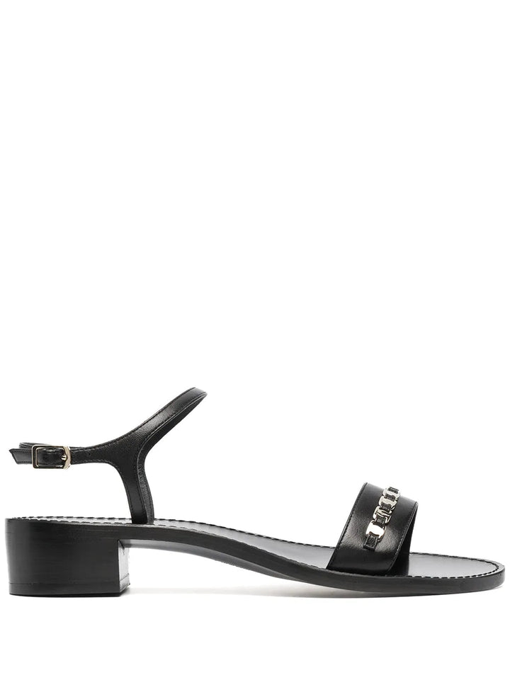 Ferragamo Tiny Vara Bow Appliqué Trim Sandals
