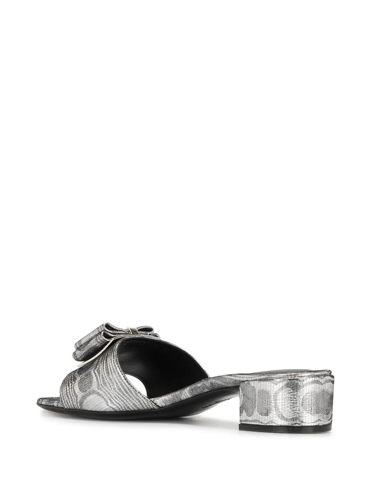 Ferragamo Double Bow 30Mm Sandals