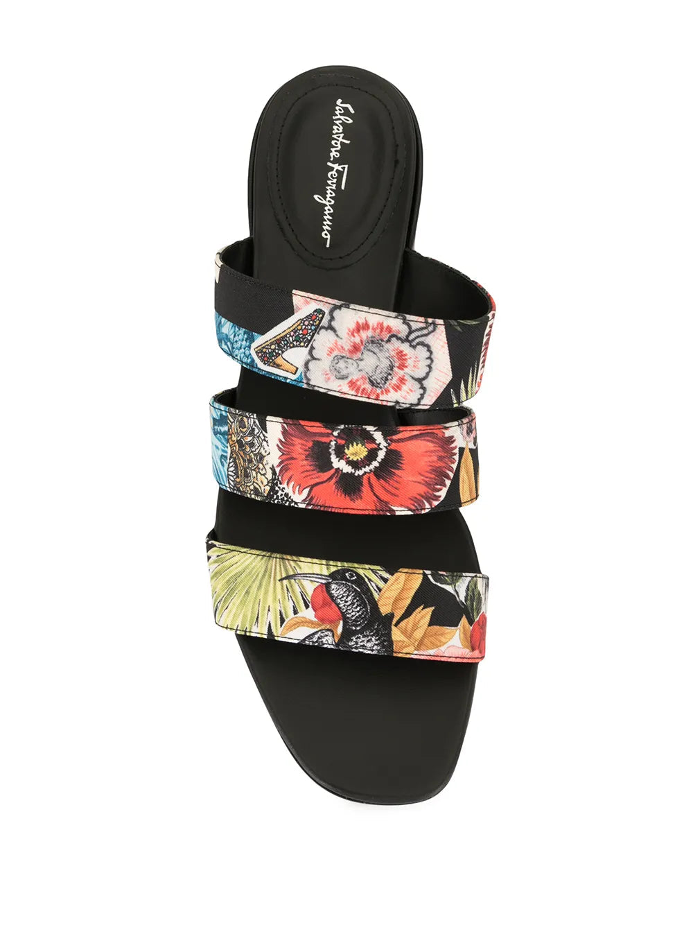 Ferragamo Floral-Print Sandals