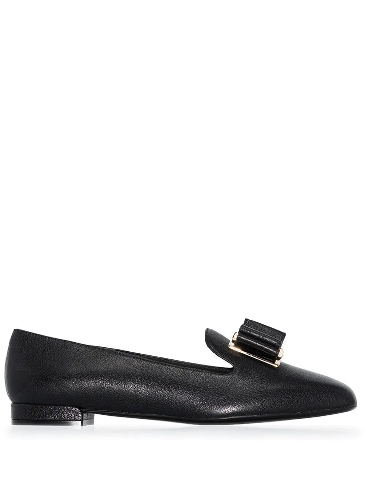 Ferragamo Zaneta Double-Bow Moccasins