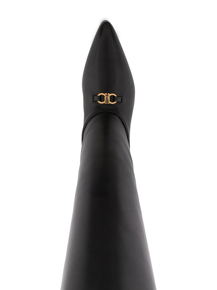 Ferragamo Gancini Knee-High Boots
