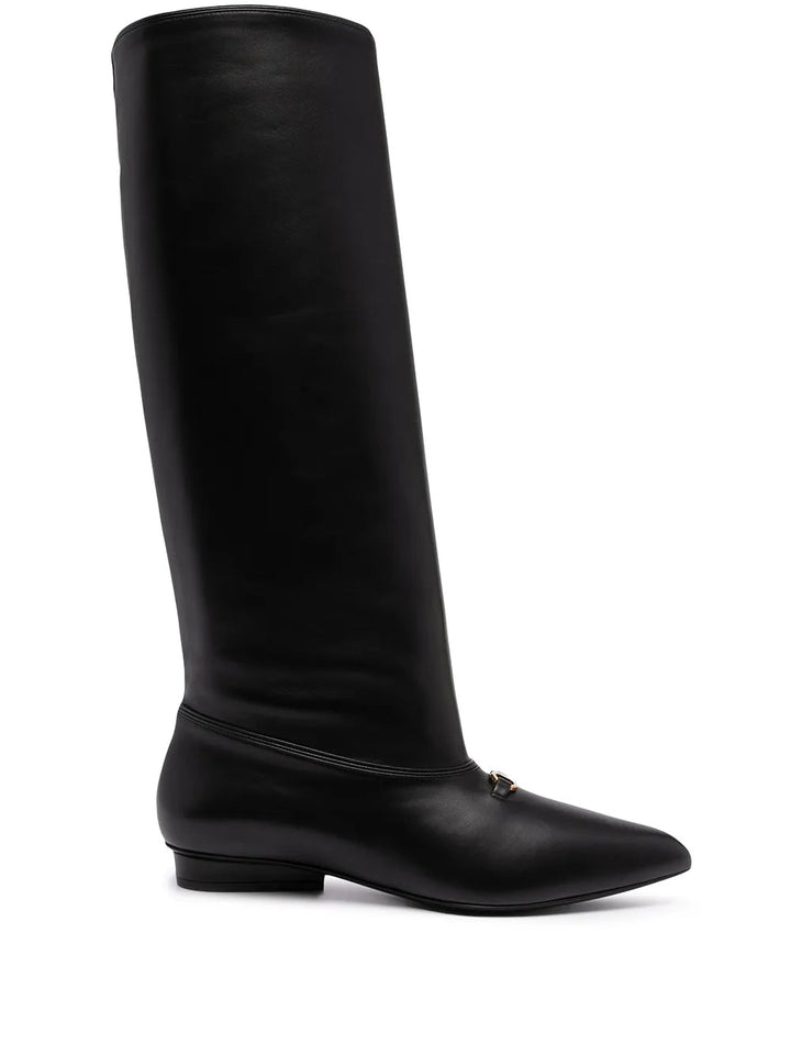 Ferragamo Gancini Knee-High Boots