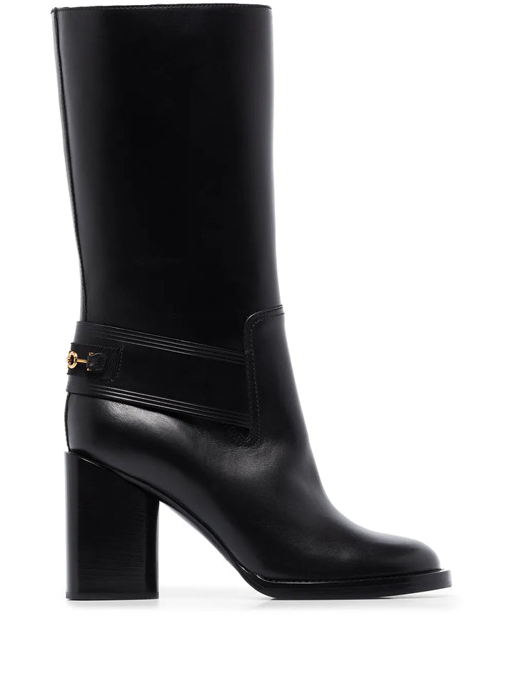Ferragamo Gancio Horsebit 85Mm Boots