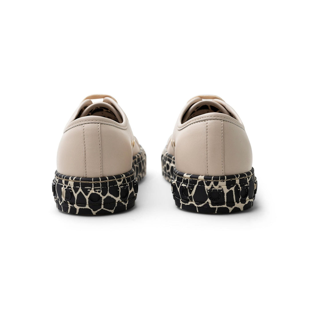 Ferragamo Gancini Printed-Sole Sneakers in NEUTRALS