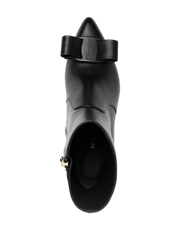 Ferragamo 55Mm Viva Bow-Detail Boots