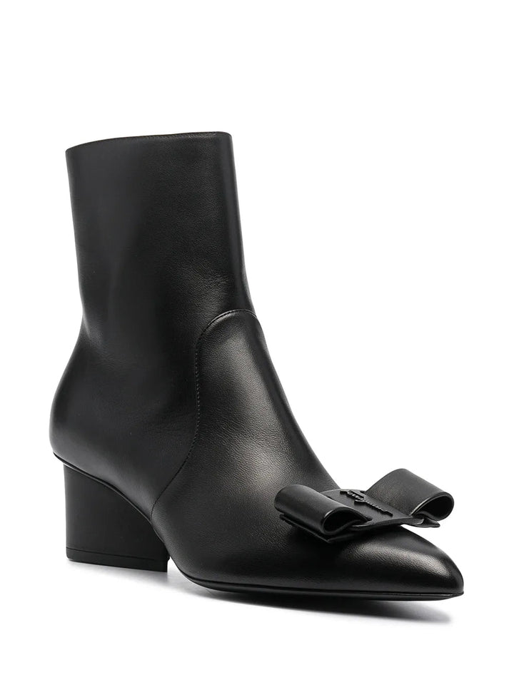 Ferragamo 55Mm Viva Bow-Detail Boots