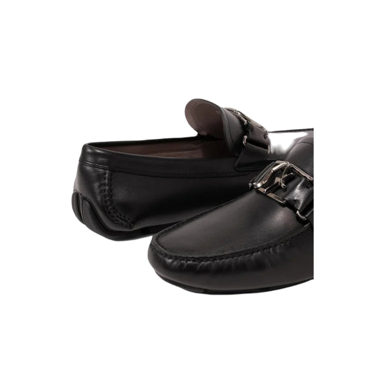 Ferragamo Peter Men's Driving Loafers Black.