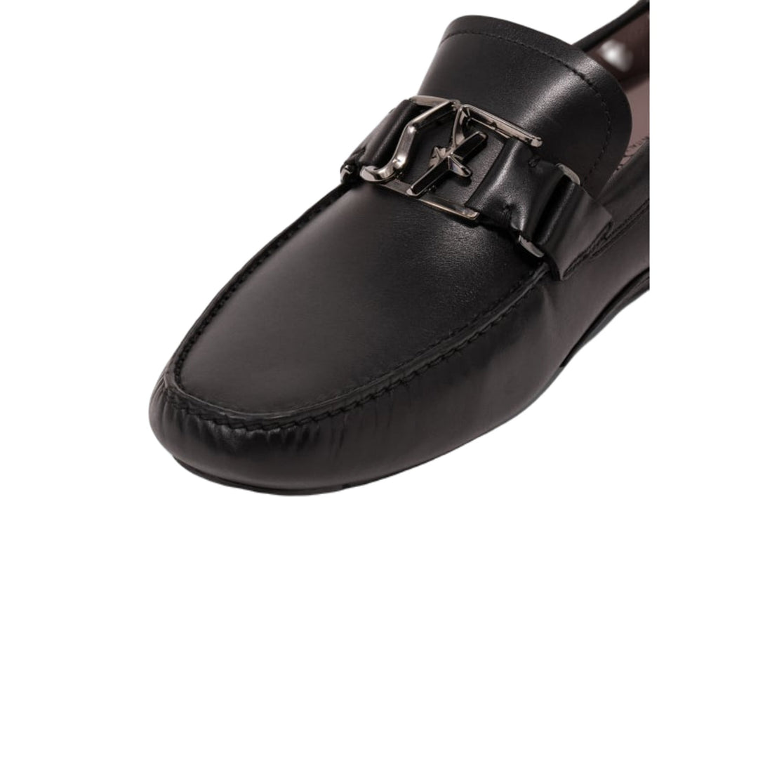 Ferragamo Peter Men's Driving Loafers Black