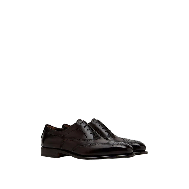 Zapatos oxford con cordones para hombre Poveda de Ferragamo en color negro