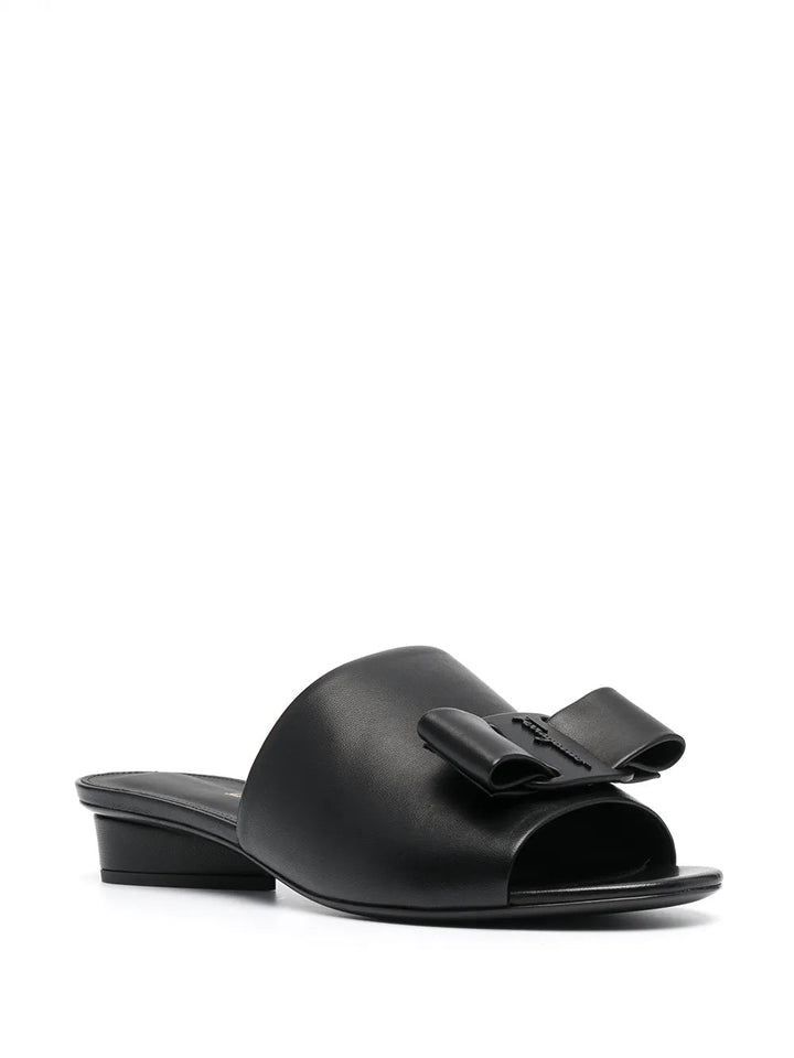Ferragamo Double Bow Mule Sandals