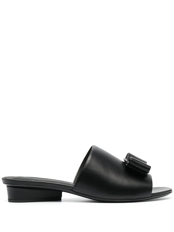 Ferragamo Double Bow Mule Sandals