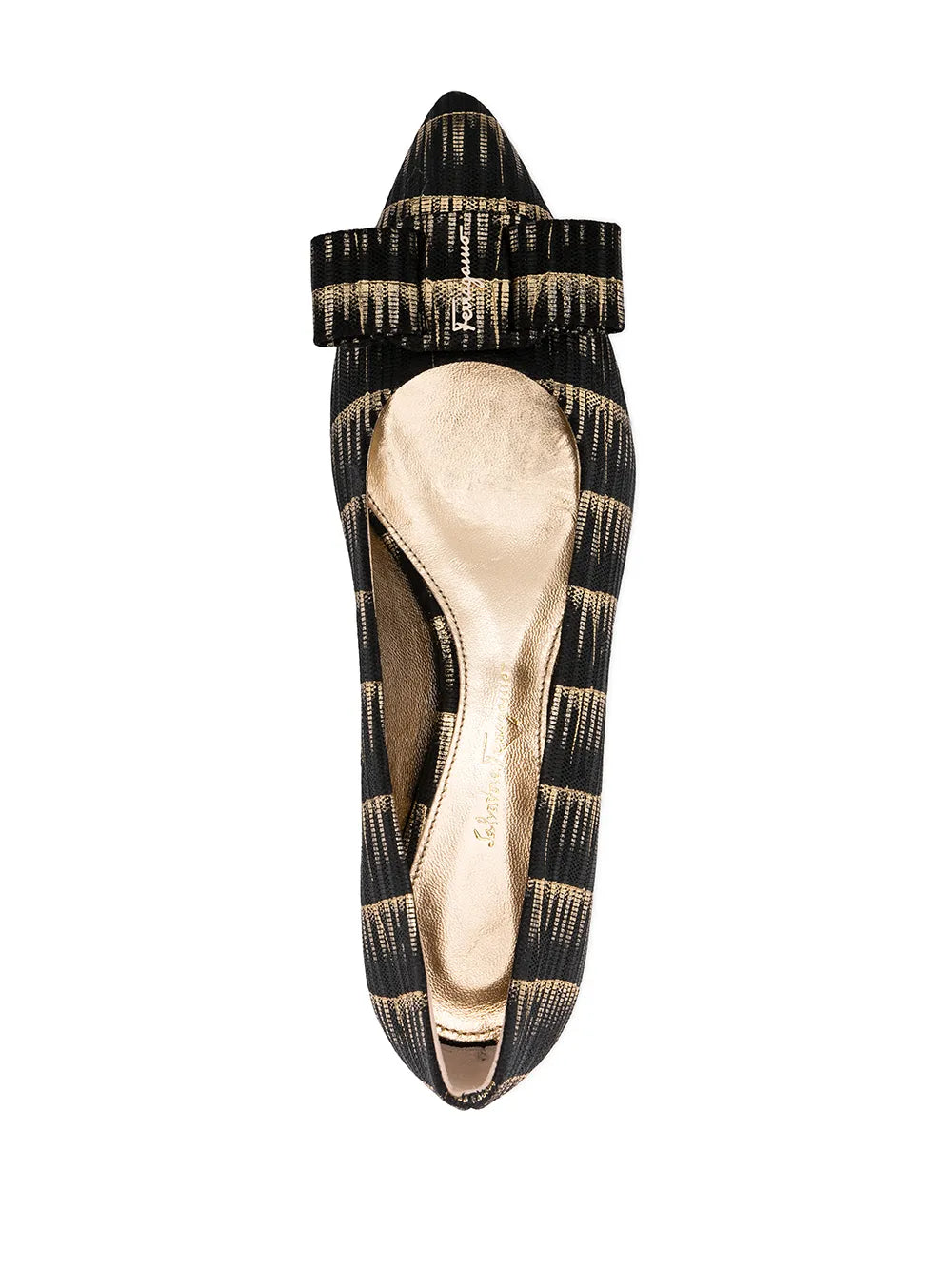 Ferragamo Brush Stroke Effect Ballerinas