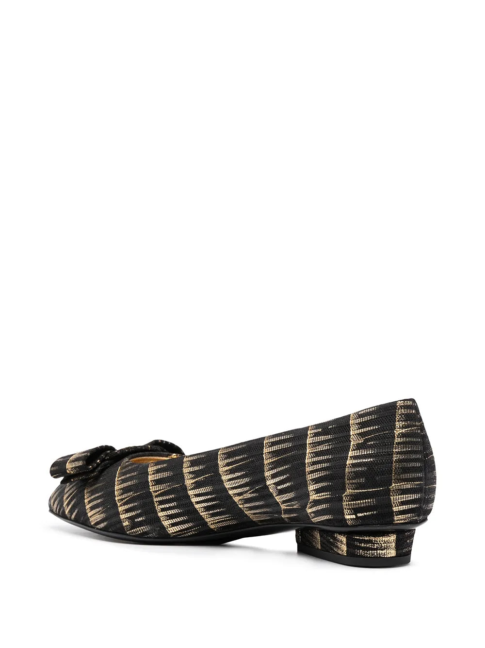 Ferragamo Brush Stroke Effect Ballerinas