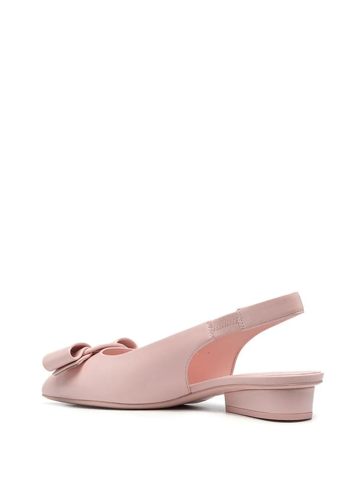 Ferragamo Bow-Detail Slingback Ballerina Shoes