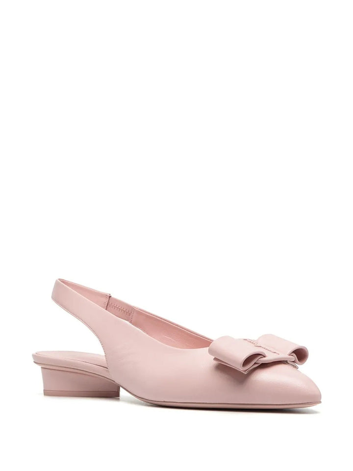 Ferragamo Bow-Detail Slingback Ballerina Shoes