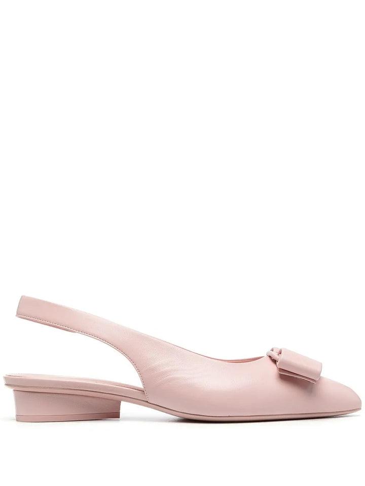 Ferragamo Bow-Detail Slingback Ballerina Shoes