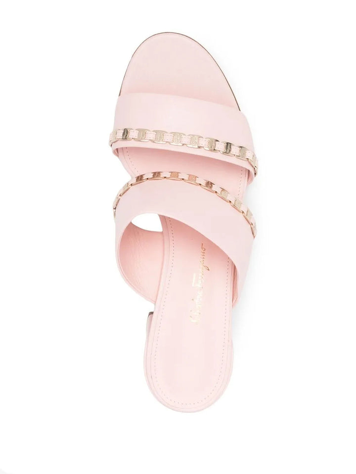 Ferragamo Vara Chain Sandals 01R357740949