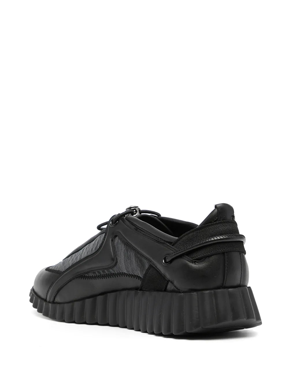 Ferragamo Pixie Toggle-Fastening Sneakers in BLACK