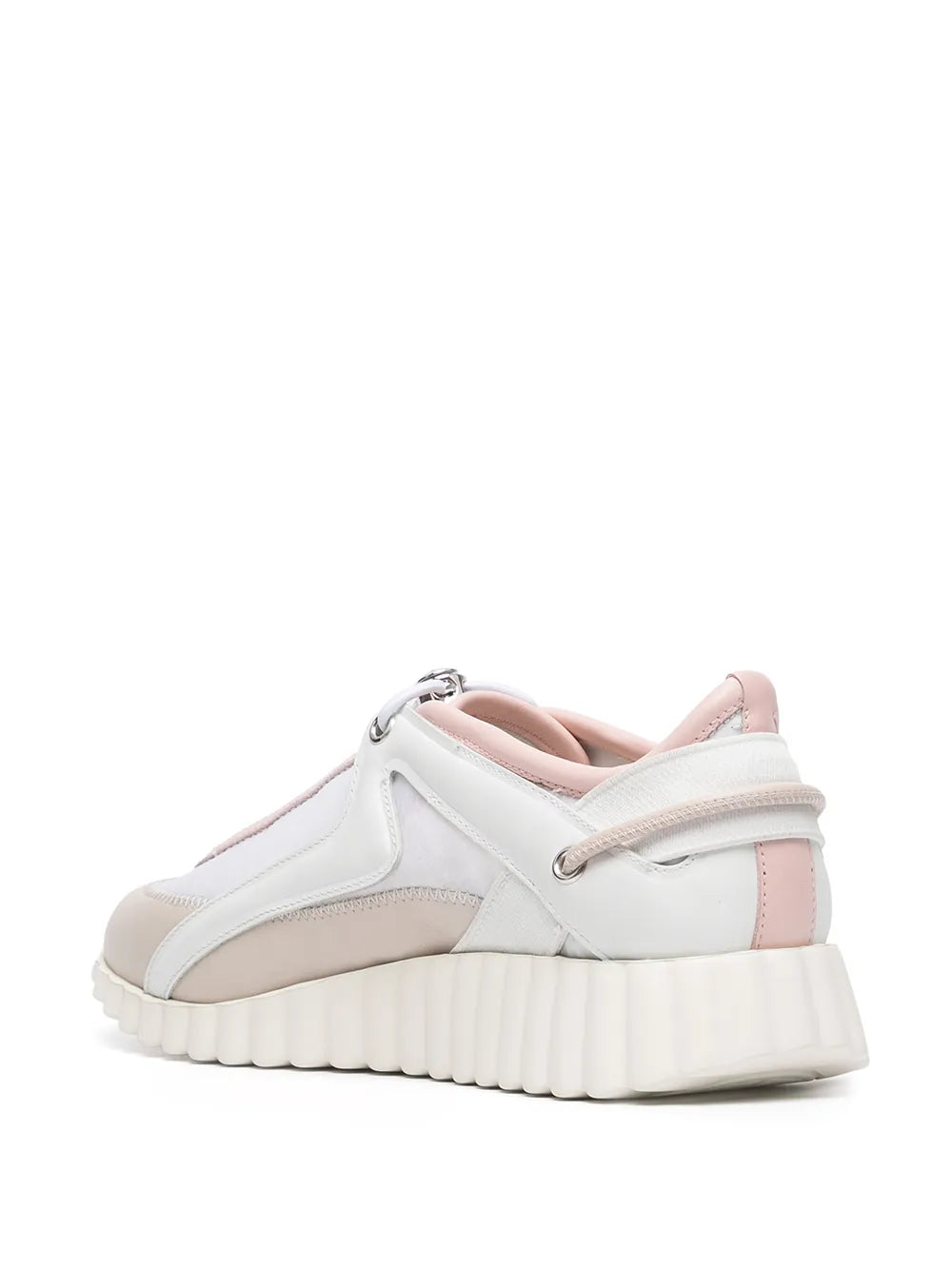 Ferragamo Pixie Panelled Low-Top Sneakers in PINK