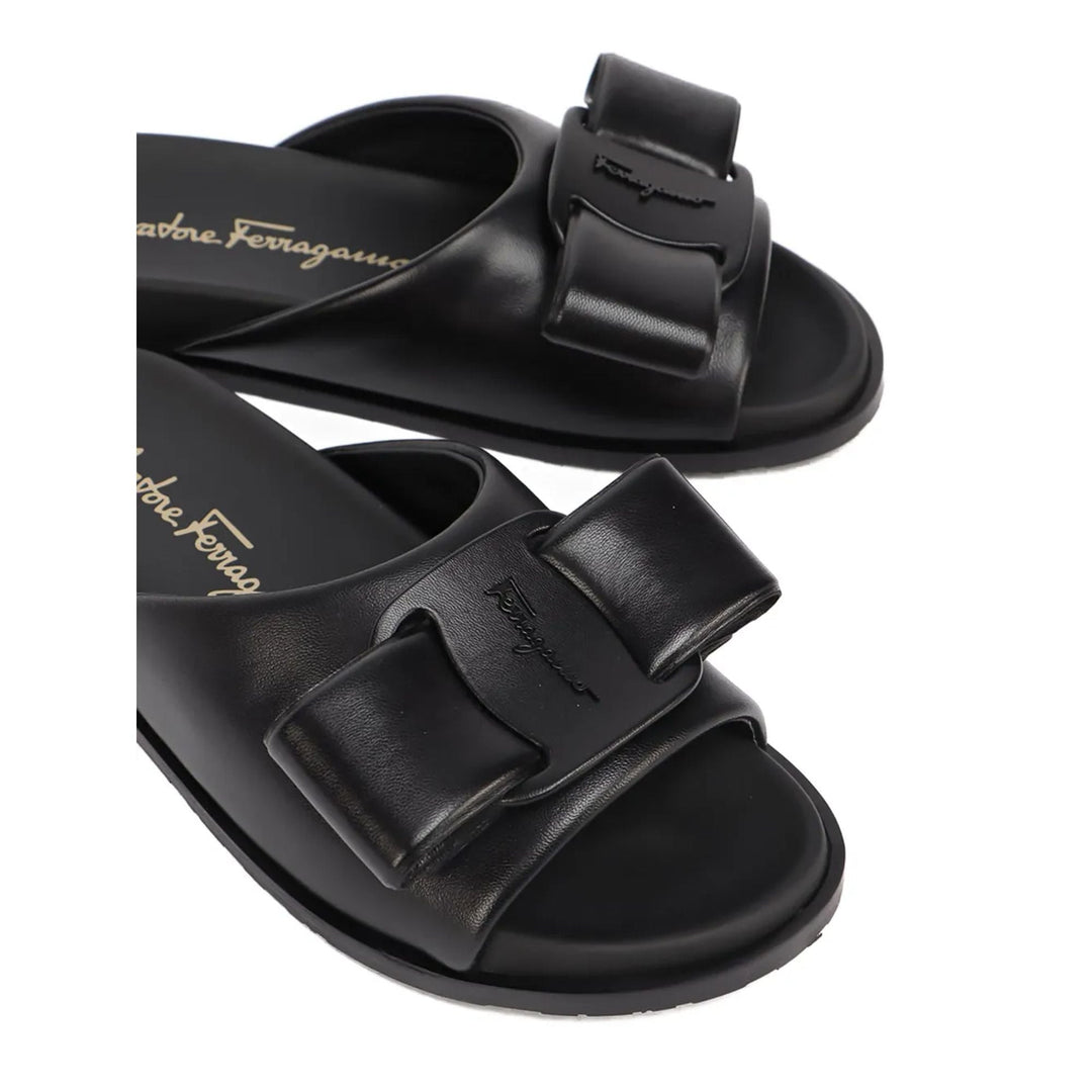 Ferragamo Vara Bow Flat Sandals
