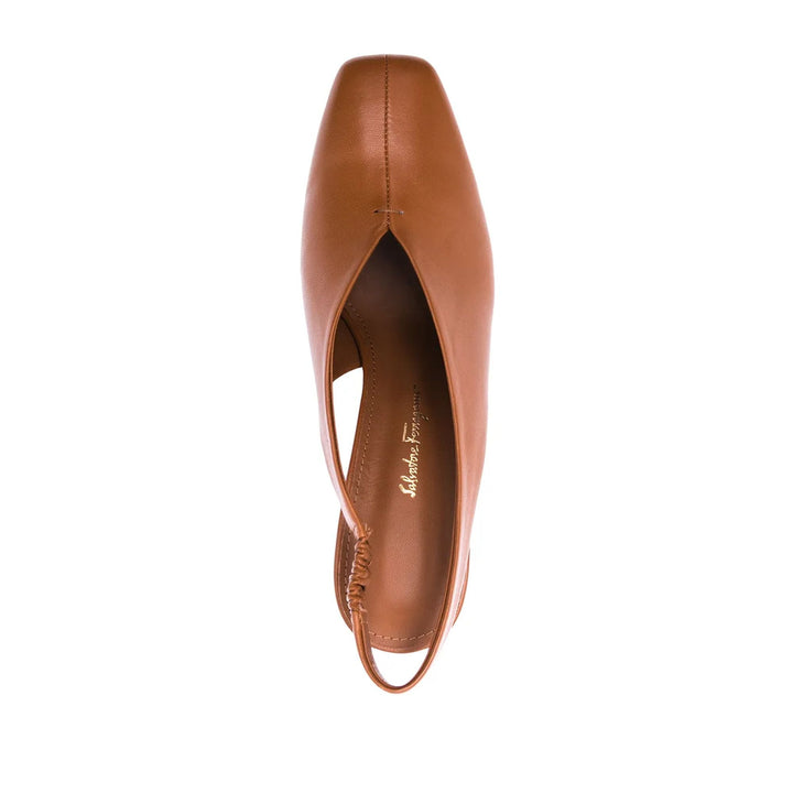 Ferragamo 85Mm Sloane Chunky-Heel Pumps