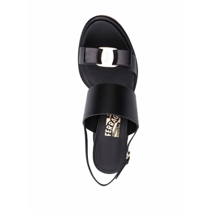 Ferragamo 55Mm Vara Bow Wedge Sandals