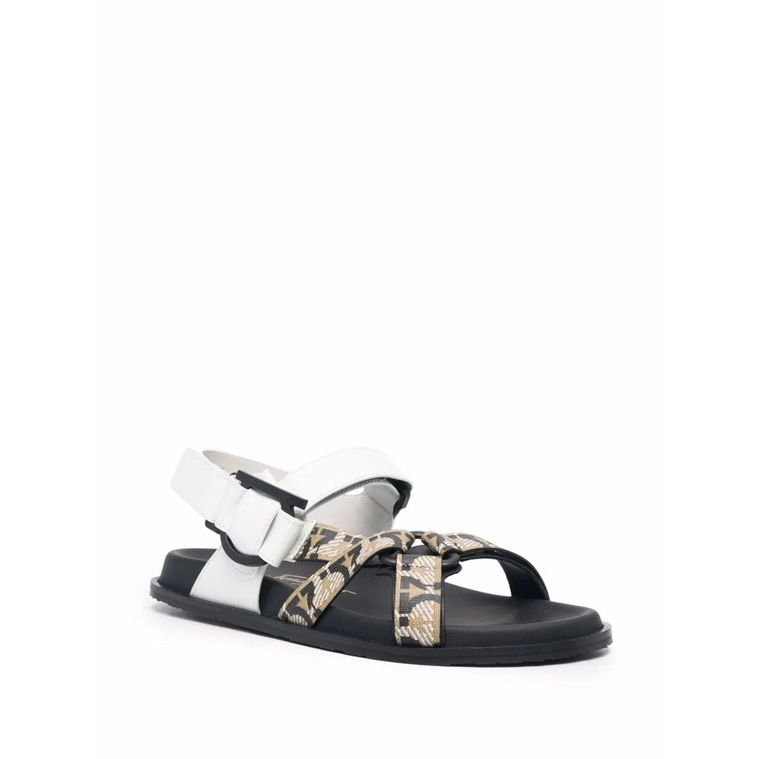Ferragamo Open-Toe Buckled Sandals