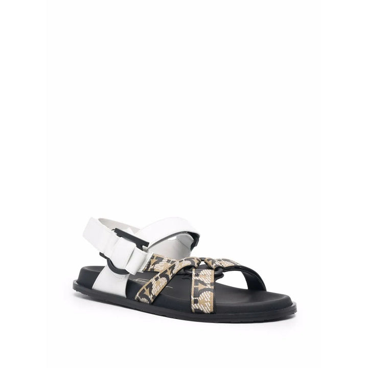 Ferragamo Open-Toe Buckled Sandals