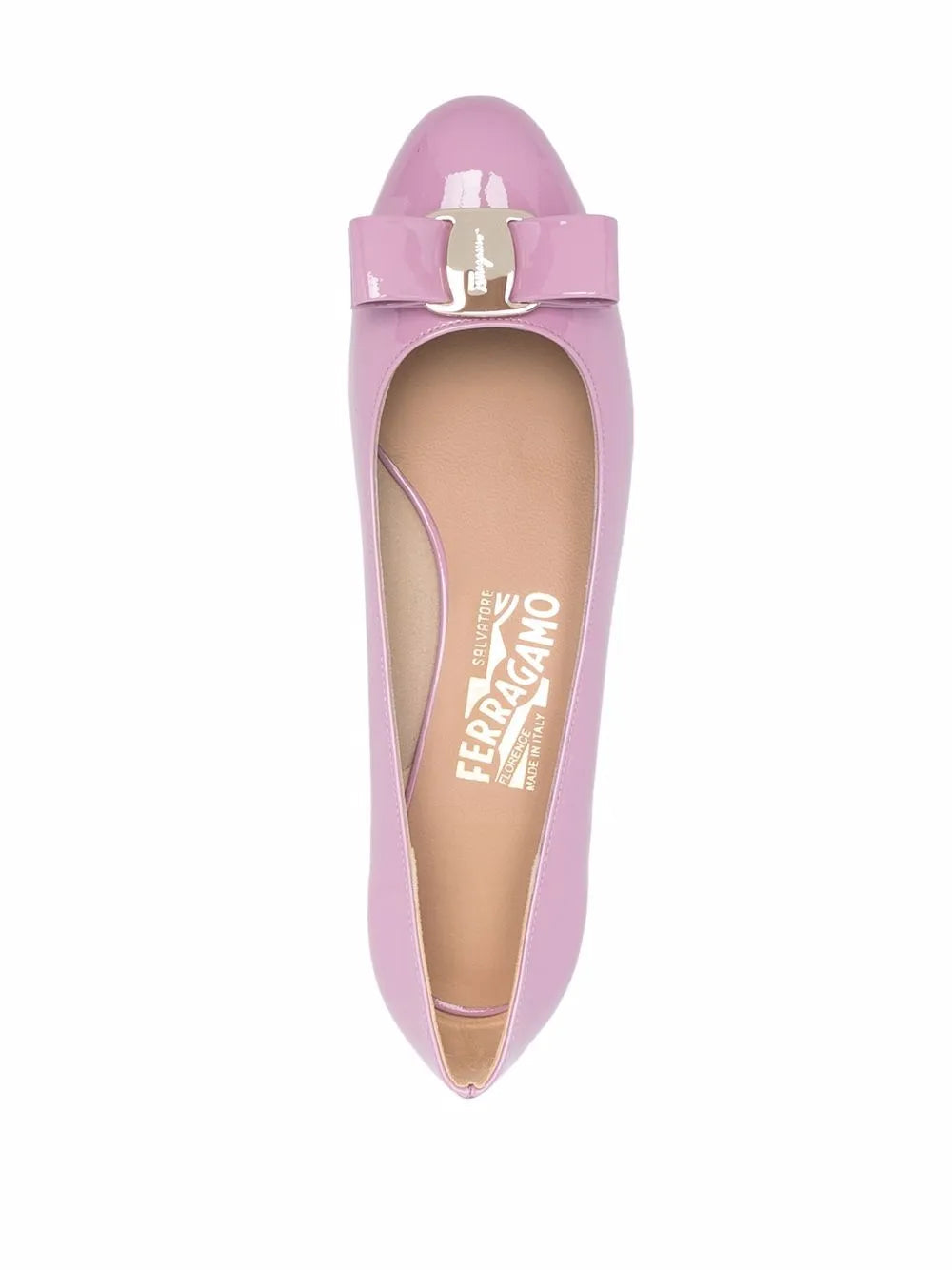 Ferragamo Bow-Detail Logo-Plaque Pumps